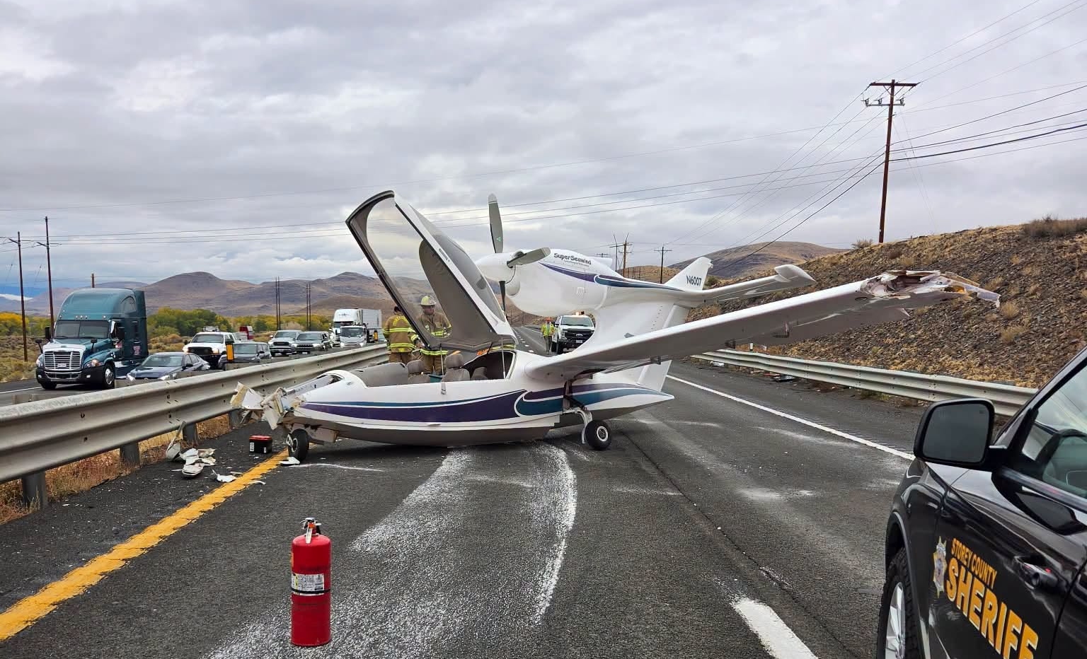 Video Shows Seawind Forced Landing on Reno Highway